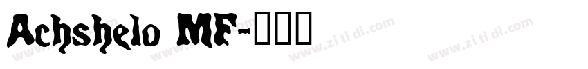 Achshelo MF字体转换